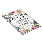 医者離れの贈り物さよなら感謝 ノートブック (右側)