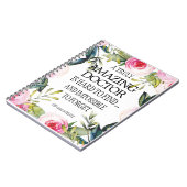 医者離れの贈り物さよなら感謝 ノートブック (左側)