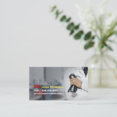 医者、セラピスト、救急車、医者カード 名刺 (スタンド正面)