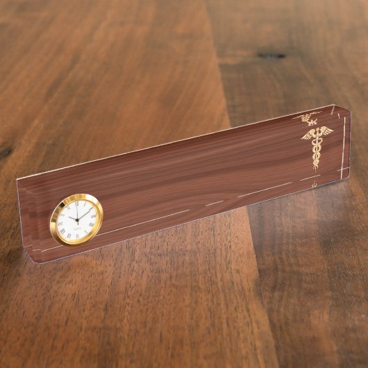 医者 デスクネームプレート (側面)