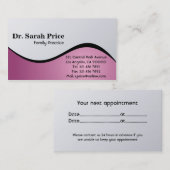 医者-名刺 予約カード (正面/裏面)