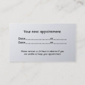 医者-名刺 予約カード (裏面)