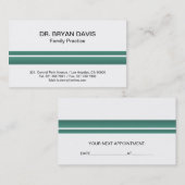 医者-名刺 予約カード (正面/裏面)