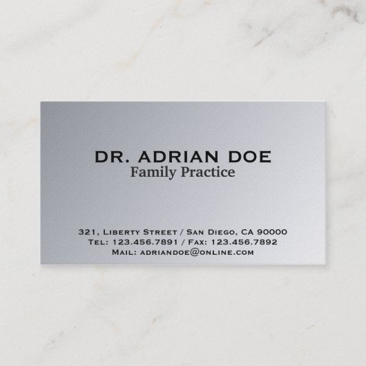 医者-名刺 名刺 (正面)