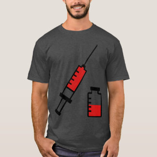 医者 注射器 輸液 医学 病院 家族 Tシャツ