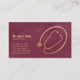 医者、赤いキャンバスの金聴診器のアポイントメント 予約カード