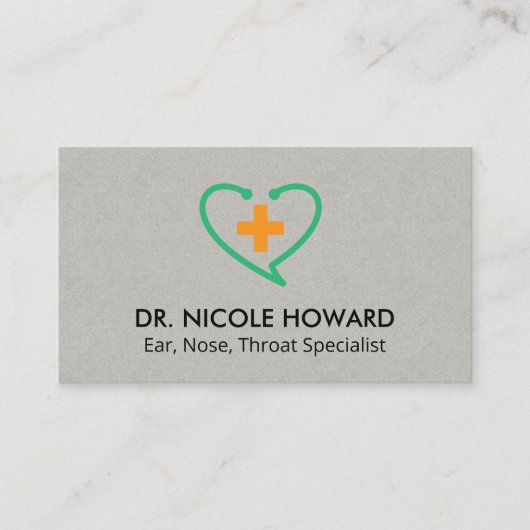 医聴診器 | ヘルス | ドクター 名刺 (正面)