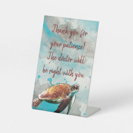 医航海の師・獣医クリニック待合室 台座サイン