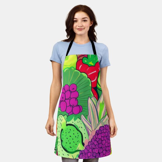 医薬品のコレクションとしての食品 エプロン (着用した状態)