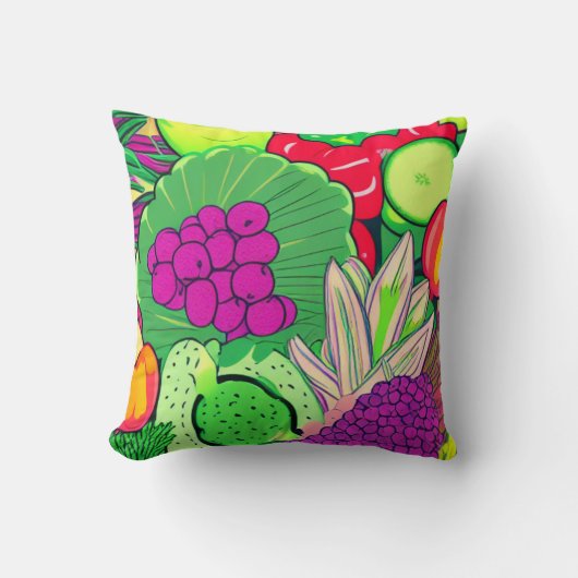 医薬品のコレクションとしての食品 クッション (正面)