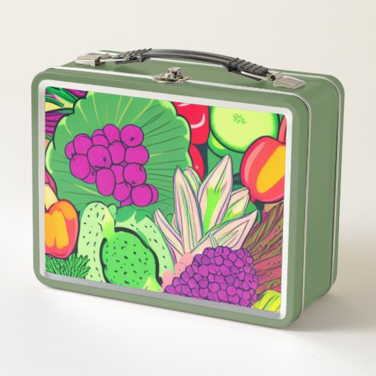 医薬品のコレクションとしての食品 メタルランチボックス (正面)