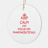 医薬品の平静そして焦点を保って下さい セラミックオーナメント (左)