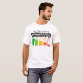 医薬品営業のバッテリー寿命 Tシャツ (正面フル)