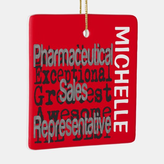 医薬品販売担当外注カスタム文 セラミックオーナメント (右)