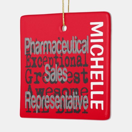 医薬品販売担当外注カスタム文 セラミックオーナメント (左)