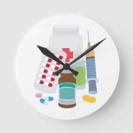 医薬品 ラウンド壁時計