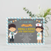 医護合同パーティー招待 招待状 (スタンド正面)