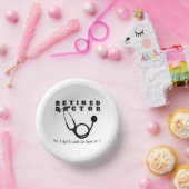 医退職した医の聴診器のおもしろい定年 ペーパーボウル (パーティー)