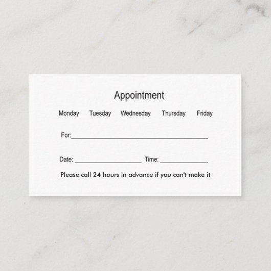 医院の医者歩行 名刺 (裏面)