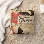 医院のCheronパリの獣医広告 クッション (ブランケット)