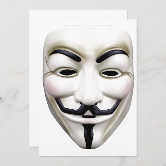 匿名だ! 招待状 (正面/裏面)