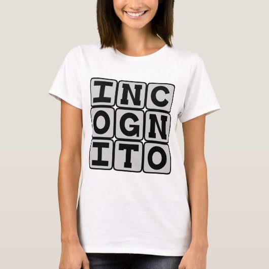 匿名でシークレットな隠れキャラ Tシャツ (正面)