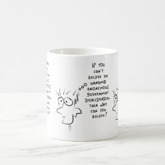 匿名のおもしろい政府情報源 コーヒーマグカップ