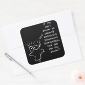 匿名のおもしろい政府情報源 スクエアシール (封筒)