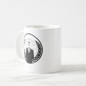 匿名の国際的なロゴ コーヒーマグカップ (正面左)