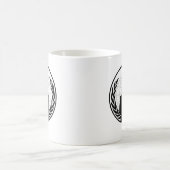匿名の国際的なロゴ コーヒーマグカップ (中央)