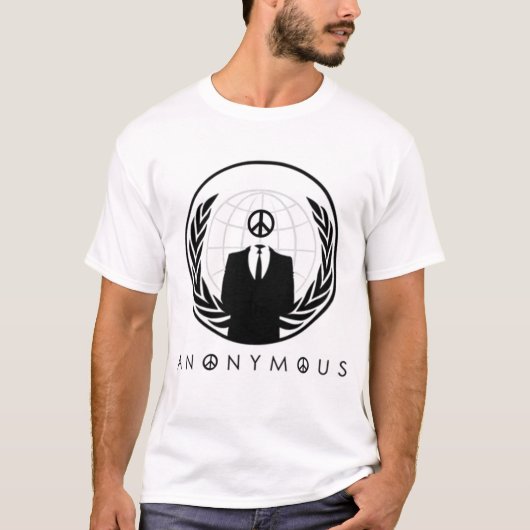 匿名の平和 Tシャツ (正面)