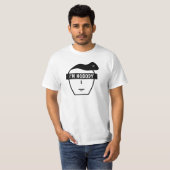 匿名の謎のキャラクター顔 Tシャツ (正面フル)