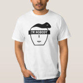 匿名の謎のキャラクター顔 Tシャツ (正面)