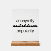 匿名アクリル標識 アクリルサイン (正面)