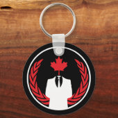 匿名カナダブラックキーチェーン キーホルダー (正面)