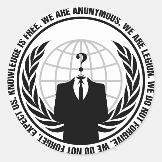 匿名バッジ ラウンドシール (正面)