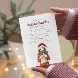 匿名マスクI秘密サンタクリスマスパーティー 招待状