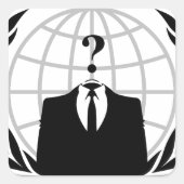 匿名ロゴ スクエアシール (正面)