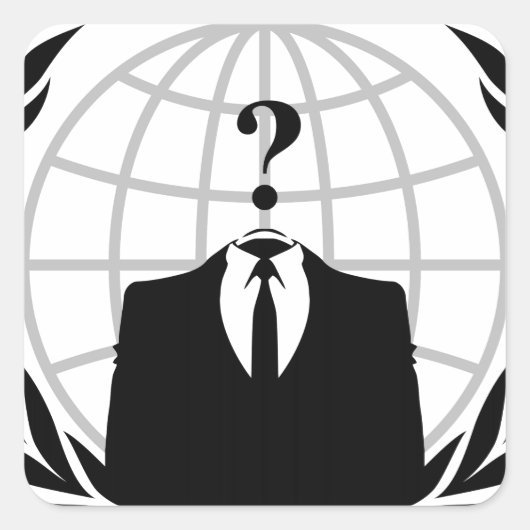 匿名ロゴ スクエアシール (正面)