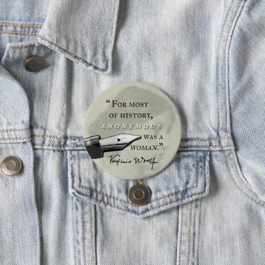 匿名女性の~のヴァージニアWoolfの引用文はでした 缶バッジ (インサイチュ)