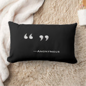 匿名引用文枕(正方形または長方形) ランバークッション (ブランケット)