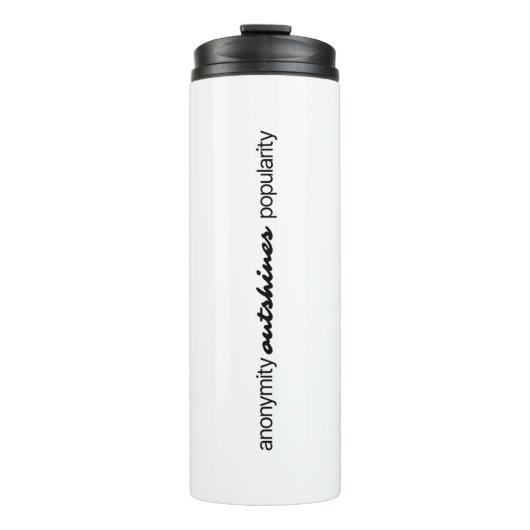匿名性サーマルタンブラー タンブラー (正面)