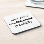 匿名懸命プラスチックコースター コースター (左側)