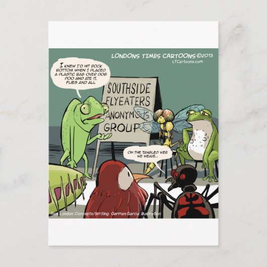 匿名12ステップのアンテータおもしろい ポストカード (正面)