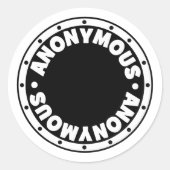 匿名 ラウンドシール (正面)