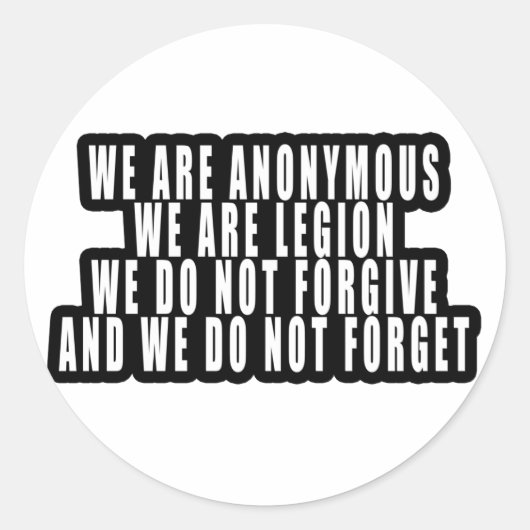 匿名 ラウンドシール (正面)