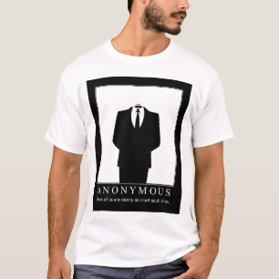 匿名- Wikileaksの擁護者 Tシャツ