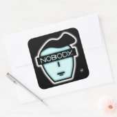 匿名nobodyの顔v2.1 スクエアシール (封筒)