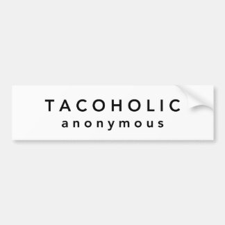 匿名TACOHOLIC バンパーステッカー