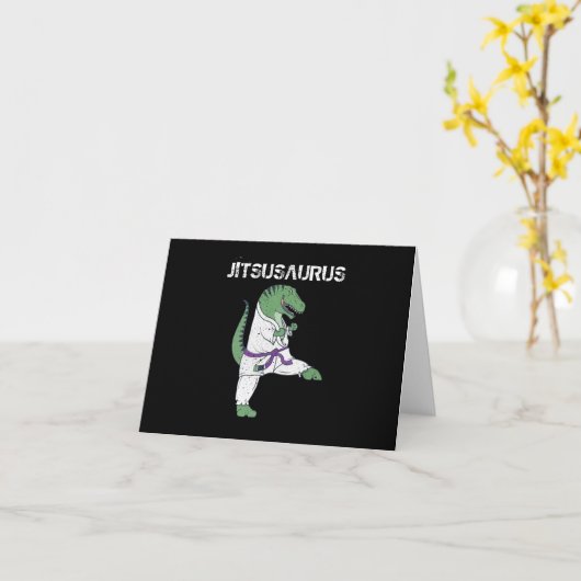 十おもしろい実Tレックス十実黒帯贈答品 カード (黄色い花)